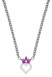 Disney Slušivý ocelový náhrdelník Princess N600626RWL-157.CS
