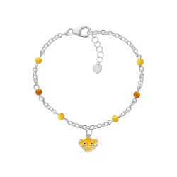 Disney Slušivý stříbrný náramek Lion king Mini BS00105SL-47.CS
