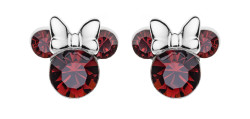 Disney Třpytivé stříbrné náušnice pecky Minnie Mouse ES00028SJANL.CS