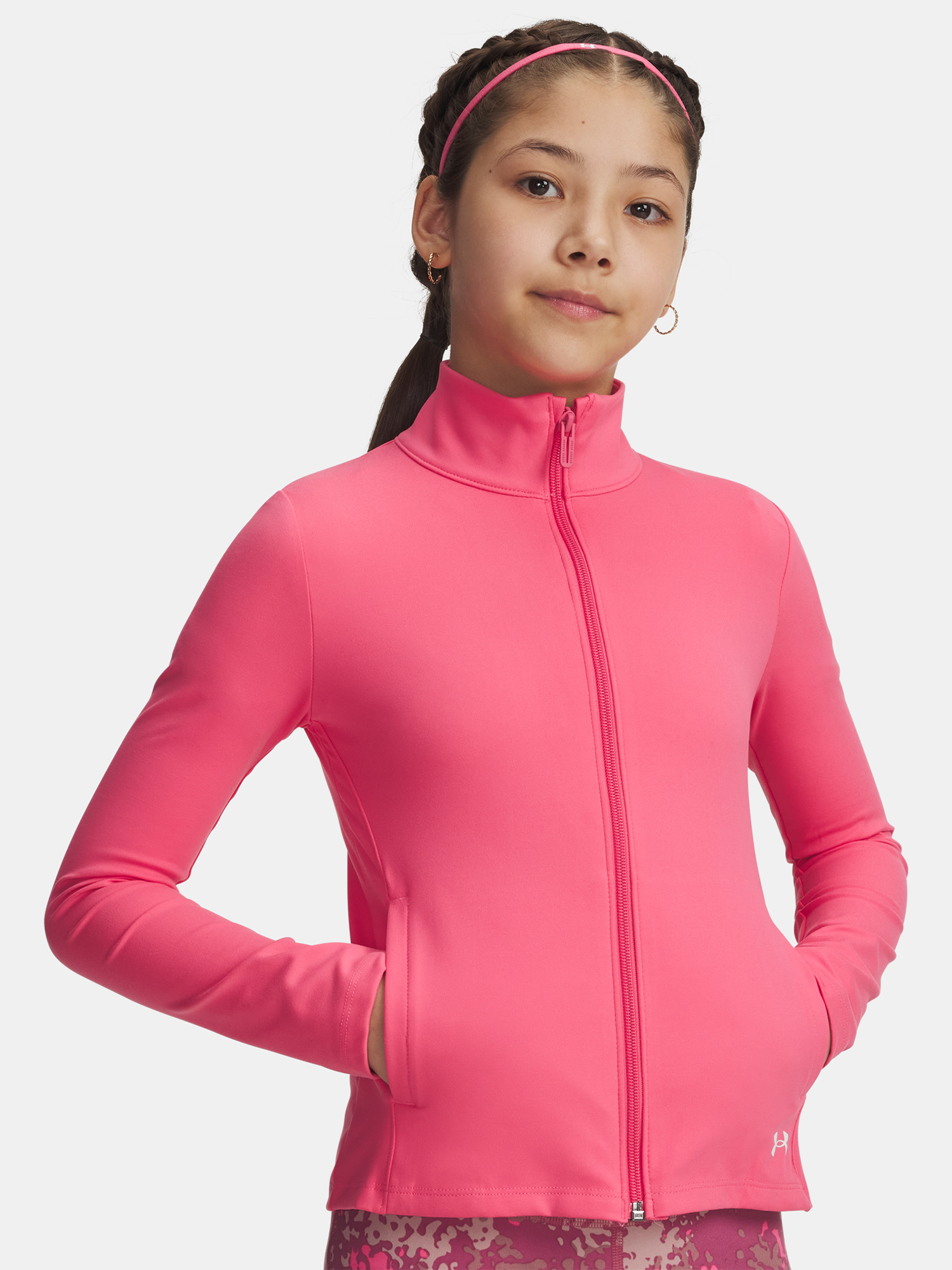Dívčí bunda Under Armour Motion Jacket-PNK - Holky