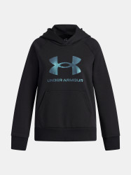 Dívčí mikina Under Armour UA Rival Flc Shimmer Hdy-BLK - Holky