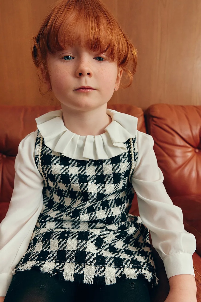 Dívčí šaty Abel&Lula černá barva, mini, 5526