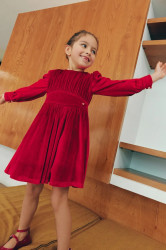 Dívčí šaty Abel&Lula červená barva, mini, 5528