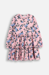 Dívčí šaty Coccodrillo růžová barva, mini, FROSTING PUDDLE GIRL KIDS