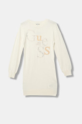 Dívčí šaty Guess béžová barva, midi, J5BK20 Z2NQ2