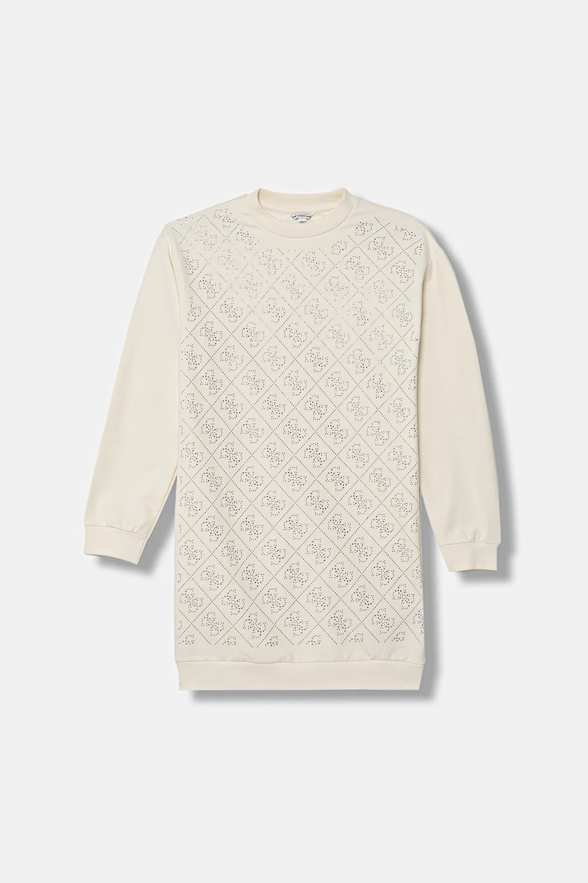 Dívčí šaty Guess béžová barva, mini, J5YK02 KA6V4