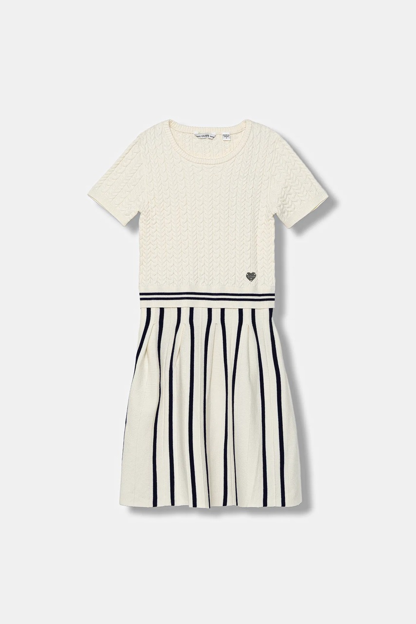 Dívčí šaty Guess béžová barva, mini, J5YK18 Z3OI0