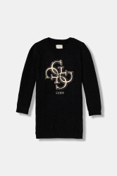 Dívčí šaty Guess černá barva, mini, K5BK06 Z3220