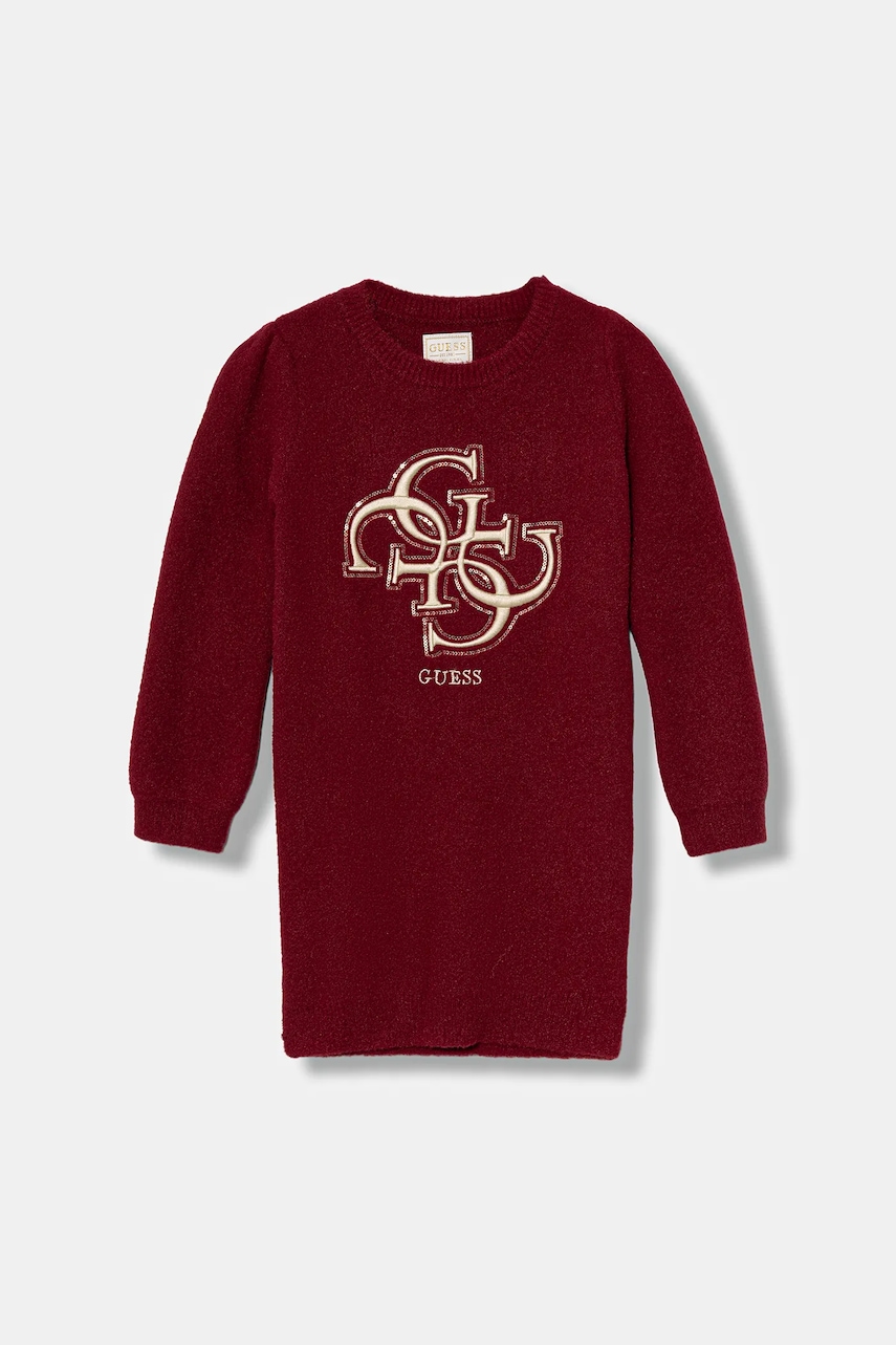Dívčí šaty Guess červená barva, mini, K5BK06 Z3220