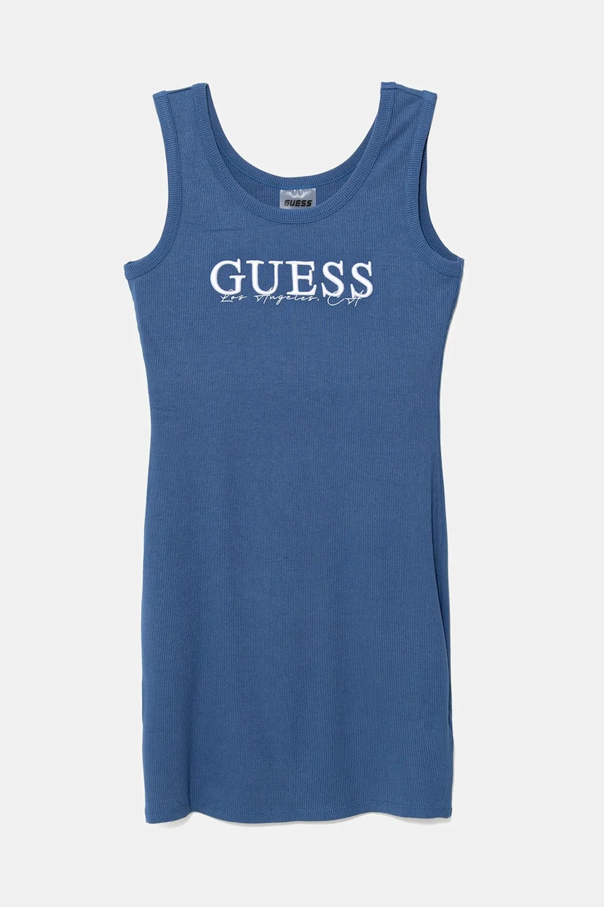 Dívčí šaty Guess modrá barva, mini, přiléhavé, J5GK39 K8RT2