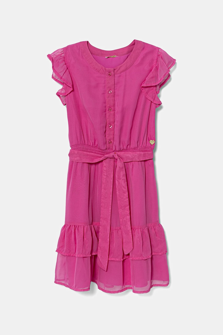 Dívčí šaty Guess růžová barva, mini, J5GK18 WA2T0