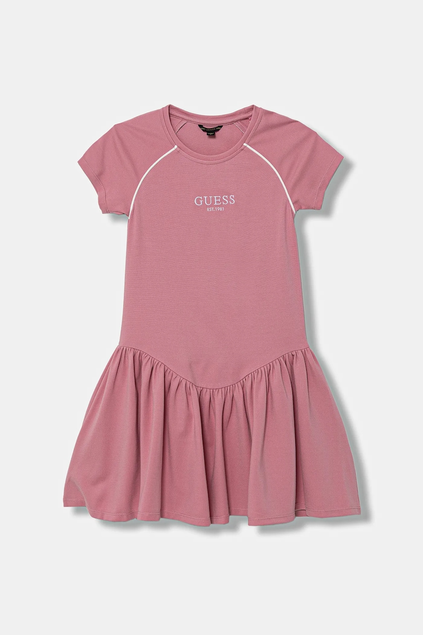 Dívčí šaty Guess růžová barva, mini, J5YK16 KCY62