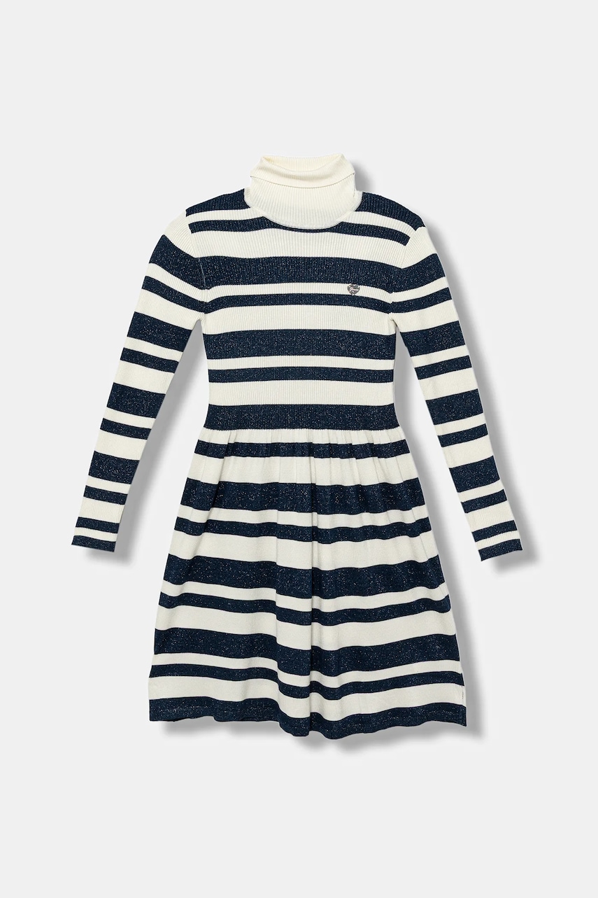 Dívčí šaty Guess tmavomodrá barva, mini, J5BK17 Z0820