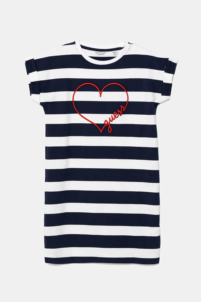 Dívčí šaty Guess tmavomodrá barva, mini, J5GK33 KBOR4