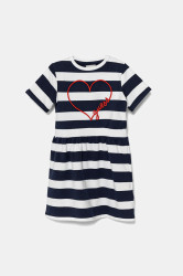 Dívčí šaty Guess tmavomodrá barva, mini, K5GK28 KBOR4