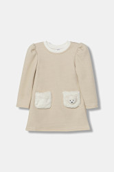 Dívčí šaty Jamiks LYSANDRE béžová barva, midi, JZI040