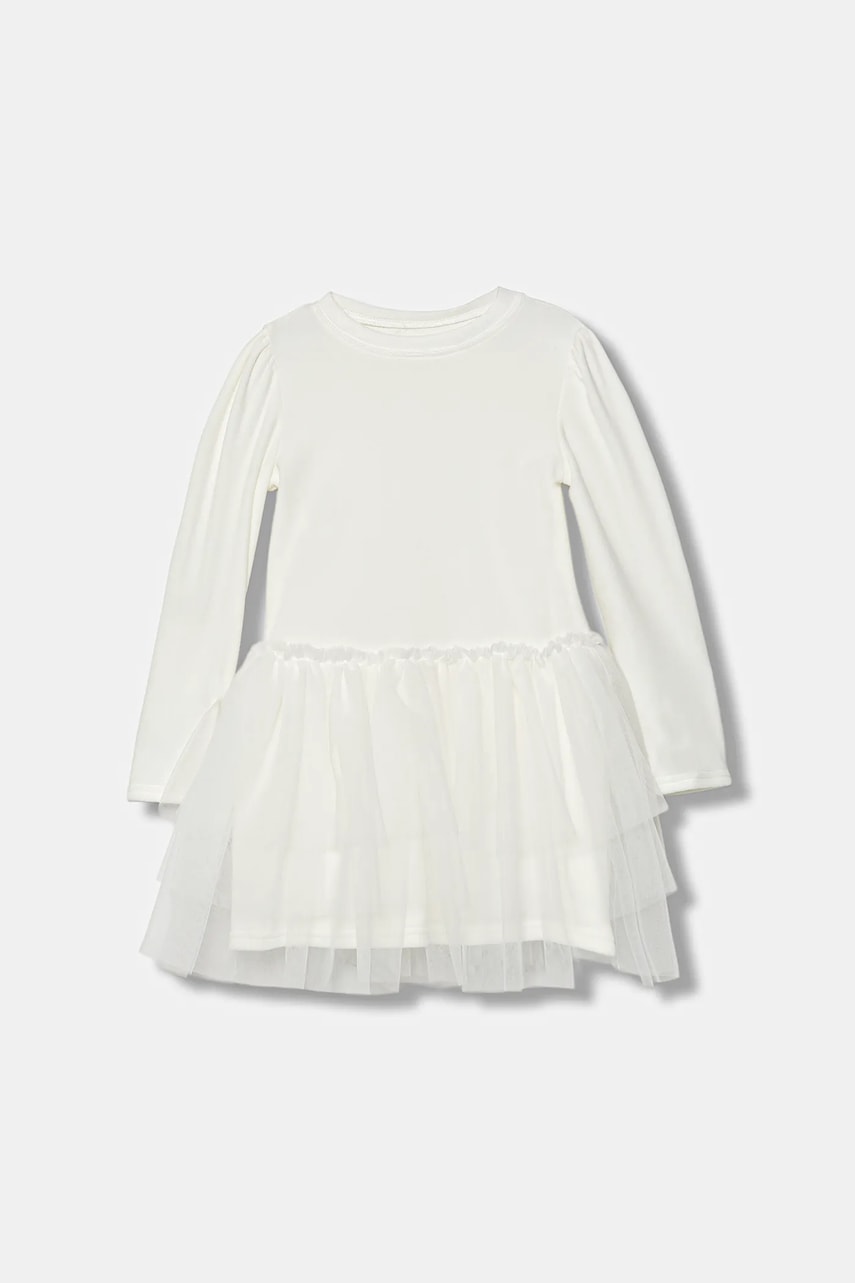 Dívčí šaty Jamiks NOOMI bílá barva, mini, JZI137