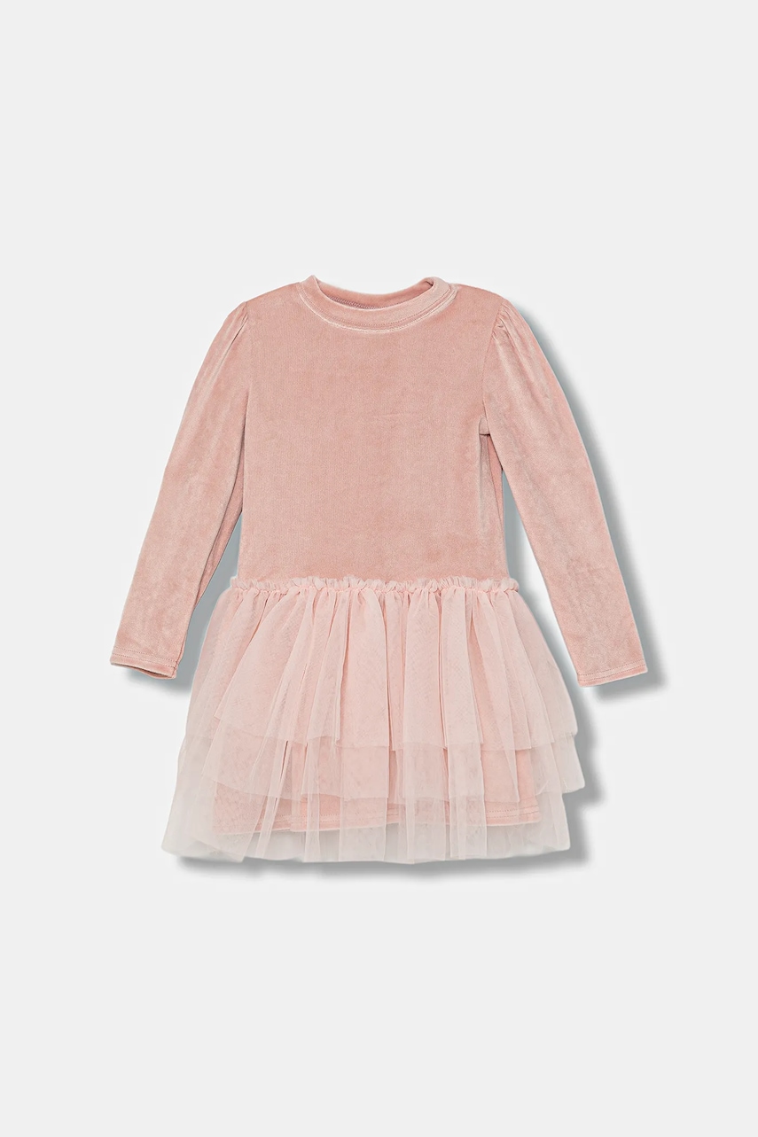 Dívčí šaty Jamiks NOOMI růžová barva, mini, JZI137