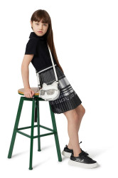 Dívčí šaty Karl Lagerfeld černá barva, maxi, Z30625