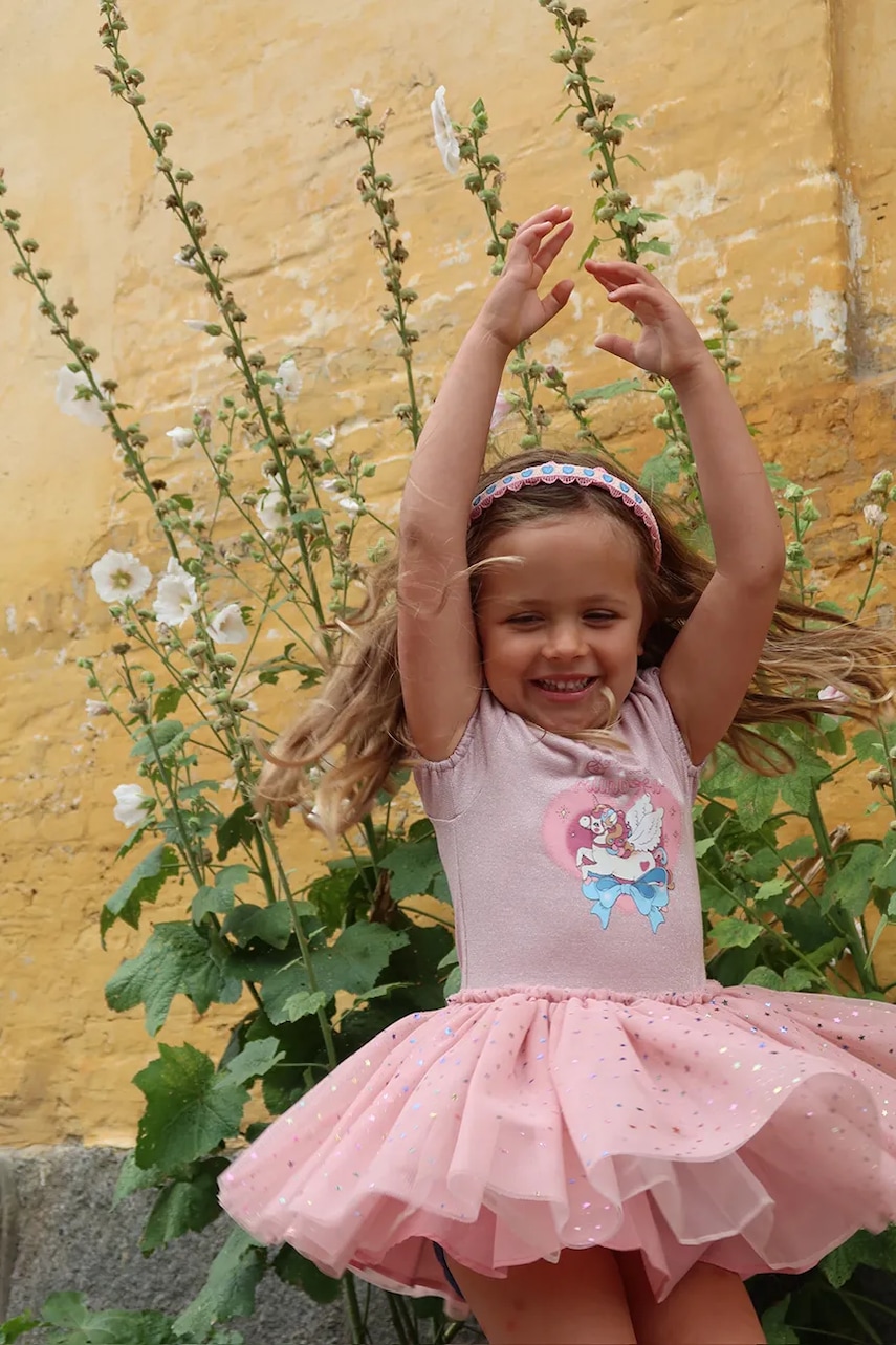 Dívčí šaty Konges Sløjd ADA FAIRY BALLERINA GLITTER DRESS růžová barva, mini, KS103299