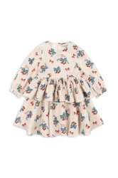 Dívčí šaty Konges Sløjd ELIN DRESS GOTS béžová barva, mini, KS103794