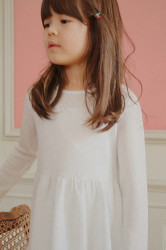 Dívčí šaty Konges Sløjd LOLA DRESS GRS bílá barva, mini, KS104339