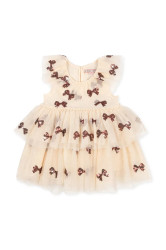 Dívčí šaty Konges Sløjd YVONNE FAIRY DRESS béžová barva, mini, KS102156