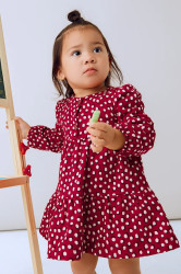Dívčí šaty Mayoral červená barva, mini, 2915