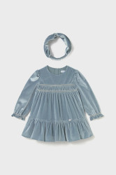 Dívčí šaty Mayoral modrá barva, mini, 2904
