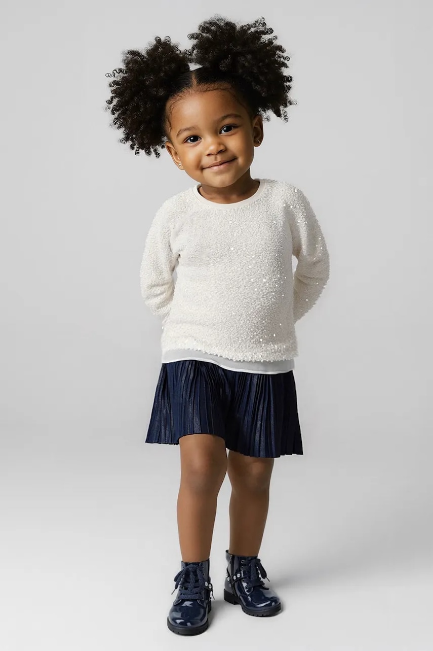 Dívčí šaty Mayoral modrá barva, mini, 4925