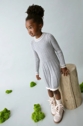 Dívčí šaty Mayoral šedá barva, mini, 4920