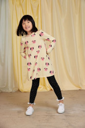 Dívčí šaty Mini Rodini Doggies žlutá barva, mini, 26150103