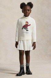 Dívčí šaty Polo Ralph Lauren béžová barva, mini, 312981086001