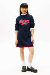 Dívčí šaty Tommy Hilfiger tmavomodrá barva, mini, KG0KG09020