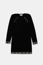 Dívčí šaty Twinset černá barva, mini, 252GJ3014