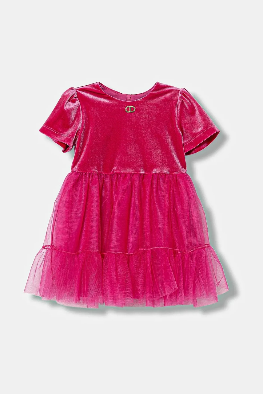 Dívčí šaty Twinset růžová barva, mini, 252GB2200