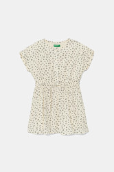 Dívčí šaty United Colors of Benetton béžová barva, mini, 4KEUGV02D