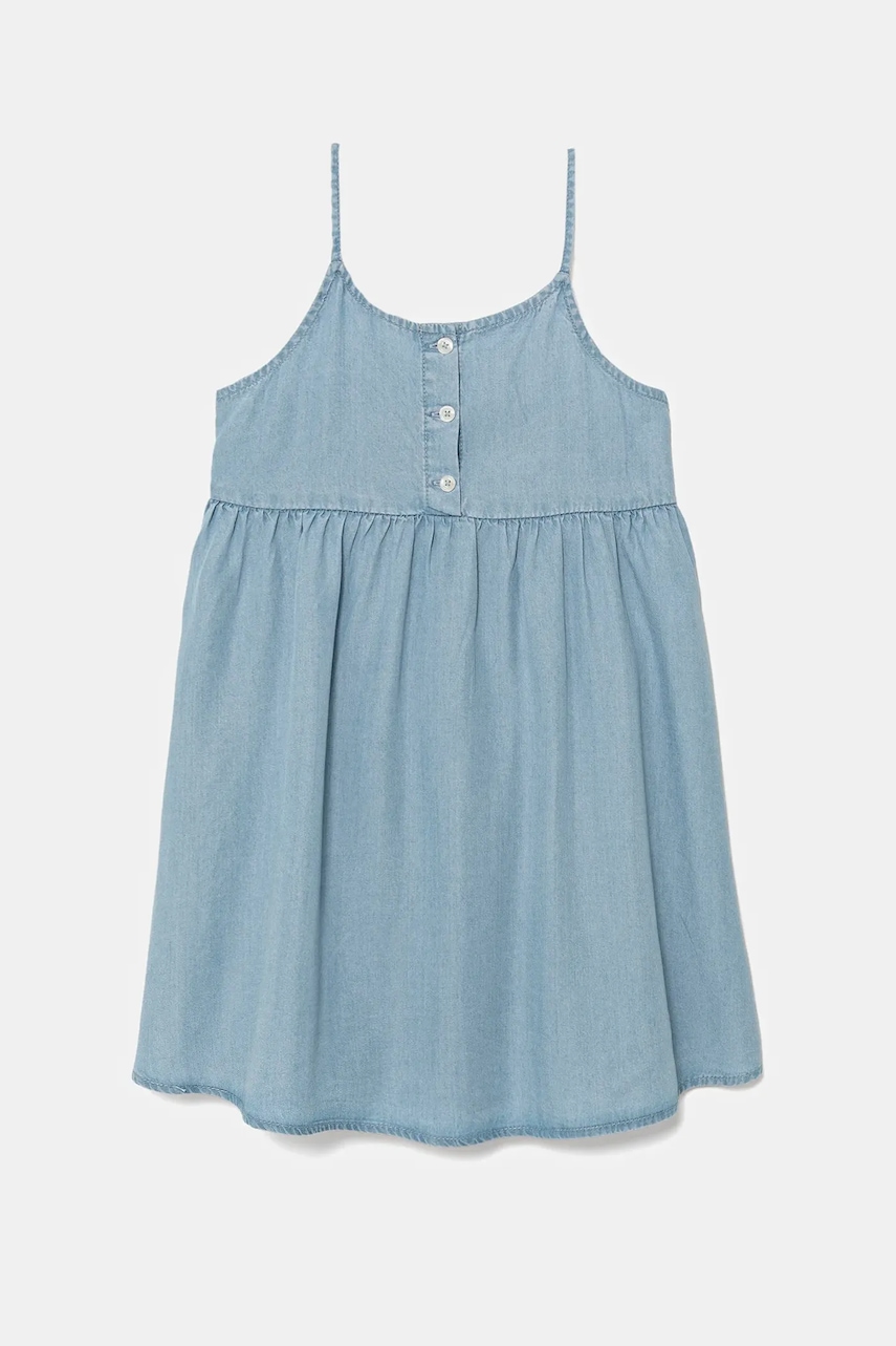 Dívčí šaty United Colors of Benetton modrá barva, mini, 4FFKCV03J