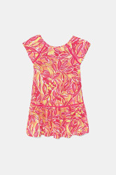 Dívčí šaty United Colors of Benetton růžová barva, mini, 4UIACV03G