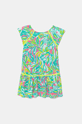 Dívčí šaty United Colors of Benetton tyrkysová barva, mini, 4UIACV03G