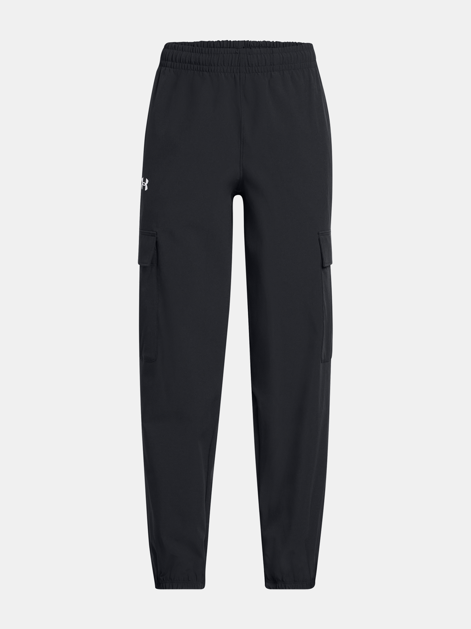Dívčí sportovní kalhoty Under Armour UA Rival Woven Cargo Pants-BLK - Holky