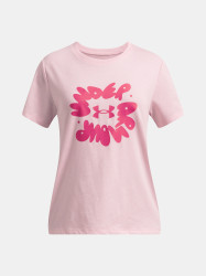 Dívčí tričko Under Armour UA Bubble Wordmark SS - Holky