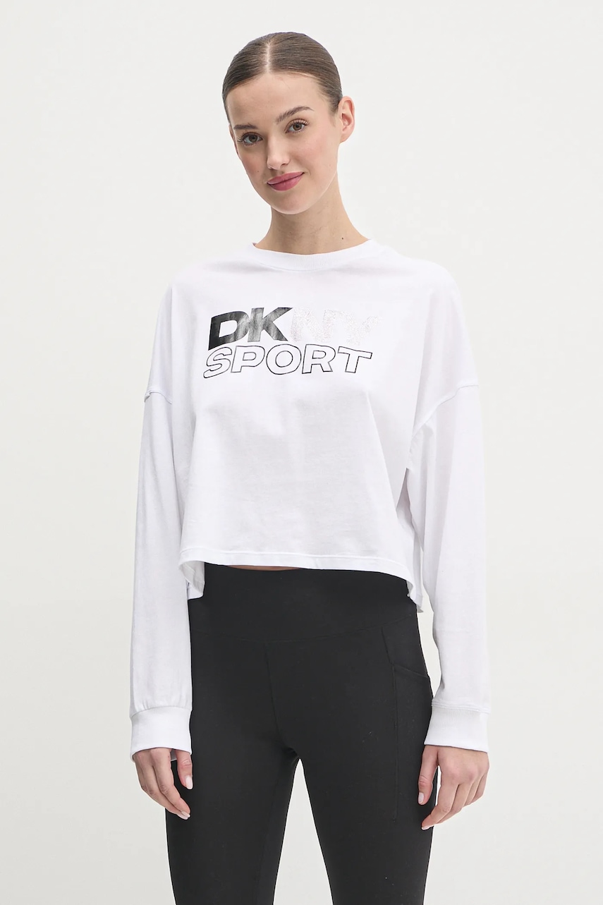 DKNY  Bavlněné tričko s dlouhým rukávem