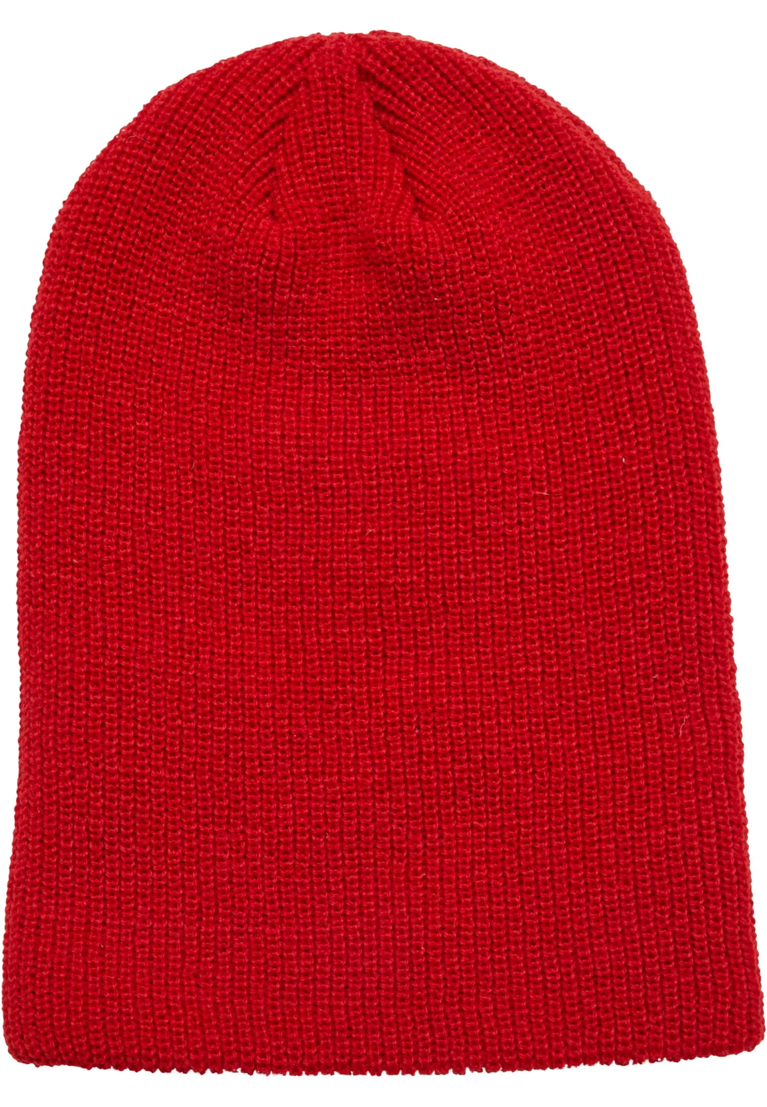 Dlouhá pletená čepice červená