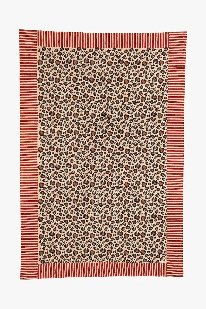 Doing Goods  Bavlněný přehoz  Leopard Single 220 x 140 cm