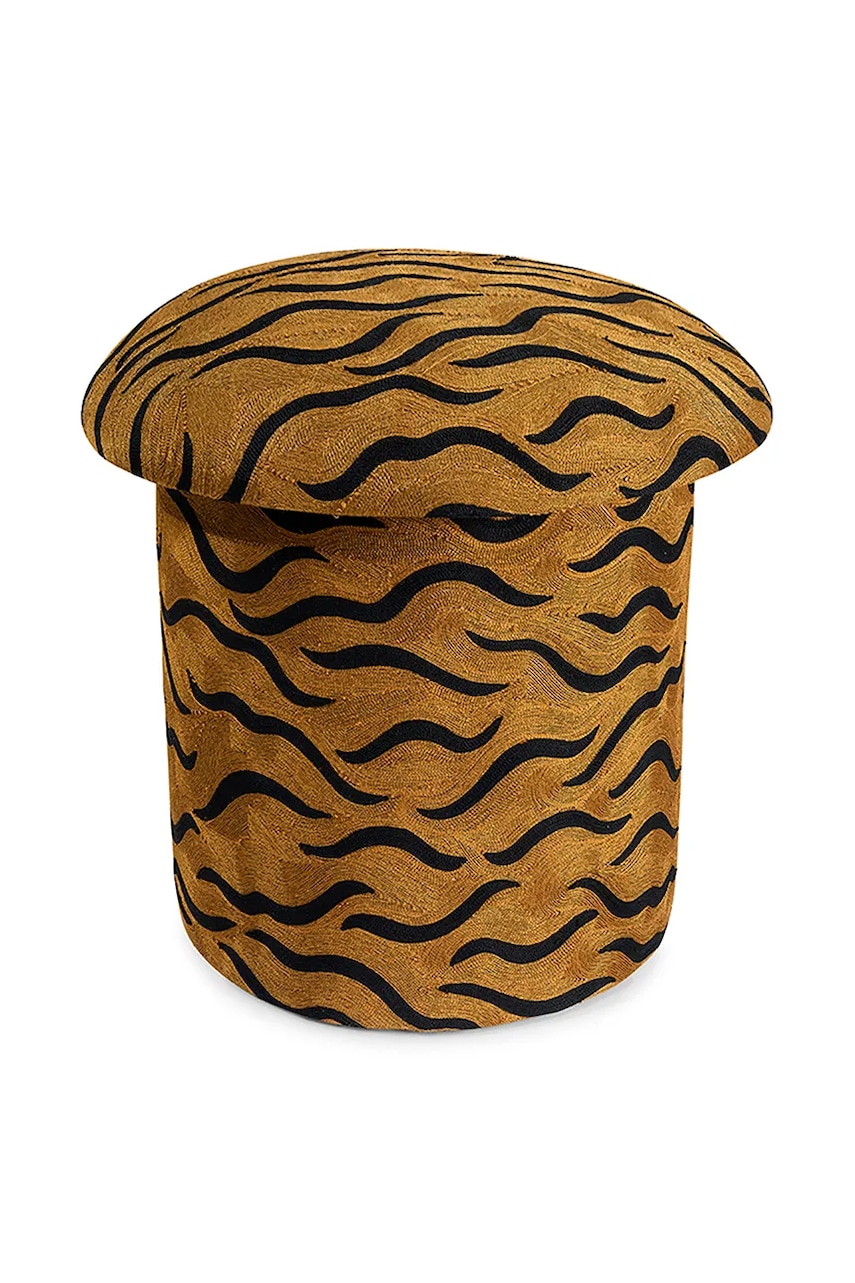 Doing Goods  Puf  Maya Tiger Embroidered