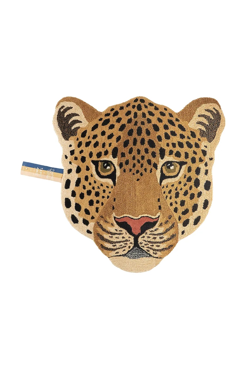 Doing Goods  Vlněný koberec  Himani Leopard Head