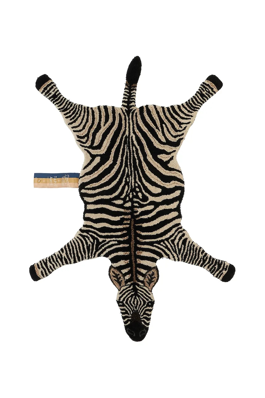 Doing Goods  Vlněný koberec  Stripey Zebra L/152 x 109 cm