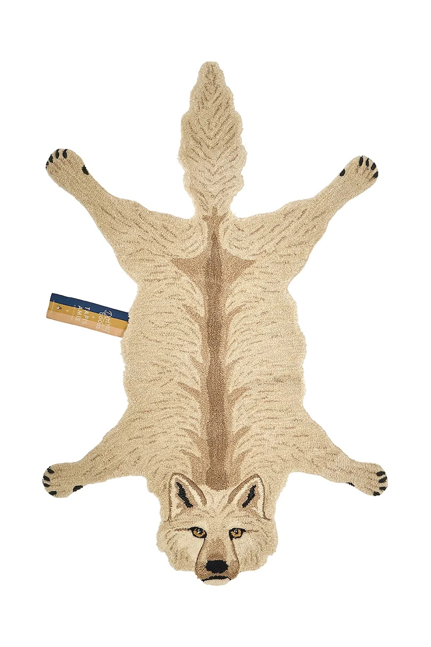 Doing Goods  Vlněný koberec  Woozy Wolf Rug Large