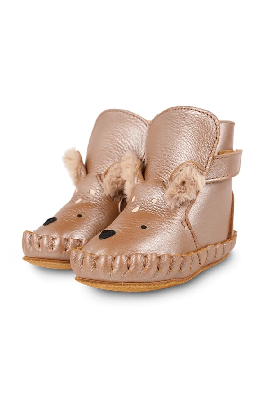 Donsje  boty kojenecké kožené Smikki Booties Deer